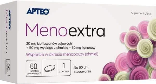 Menoextra APTEO, menopauza, menopause age UK