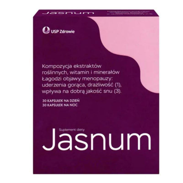 Menopause symptoms relieve, Jasnum 30 + 30 capsules UK