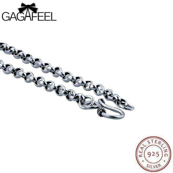 Mens necklaces 100% real 925 sterling silver 1 unit UK