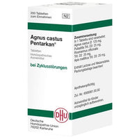 Menstrual disorders, AGNUS CASTUS PENTARKAN tablets UK