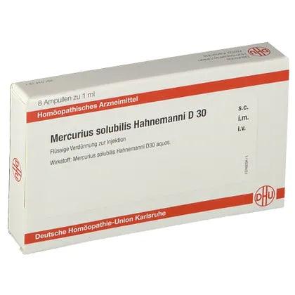 MERCURIUS SOLUBILIS Hahnemanni D 30 ampoules UK