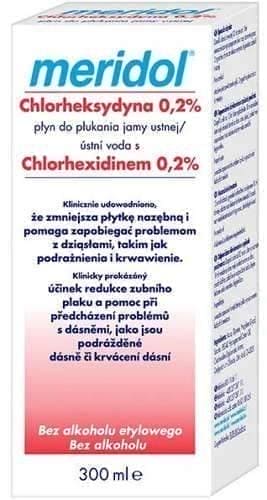 Meridol Chlorhexidine 0.2% mouthwash 300ml UK
