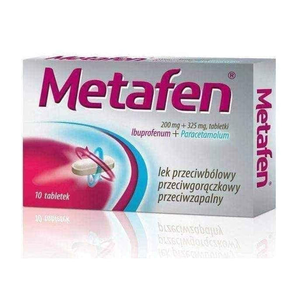 METAFEN x 10 tablets, paracetamol and ibuprofen UK