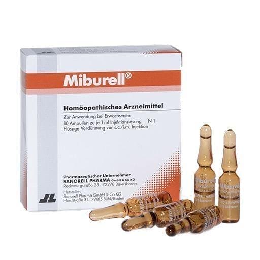 MIBURELL ampoules 10X1 ml Viscum album, lachesis mutus homeopathy UK