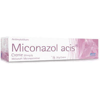 MICONAZOLE acis cream, miconazole nitrate UK