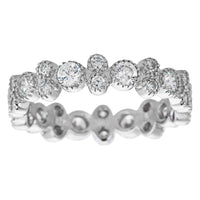 Micro pave eternity ring UK