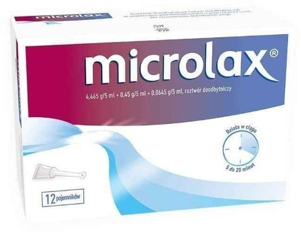 Microlax 5ml rectal solution x 12 containers UK