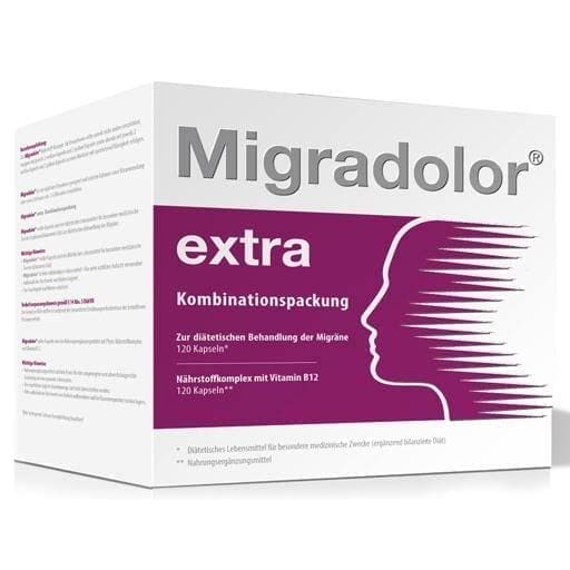 MIGRADOLOR migraine nausea extra combination pack UK