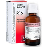 Migraine headaches, dizziness, pain, MIGRAINE-GASTREU M R16 mixture UK