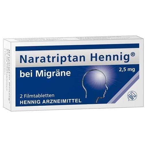 Migraine, NARATRIPTAN hydrochloride, Hennig for migraines UK