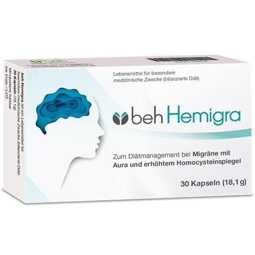 Migraines with aura and increased homocysteine levels, BEH Hemigra capsules UK