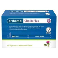 Milk thistle extract, ORTHOMOL Cholin Plus capsules UK