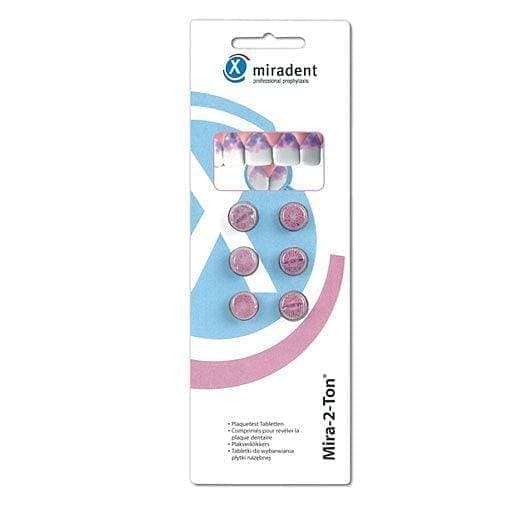 MIRADENT plaque test tablets Mira-2-Tone, dental plaque UK