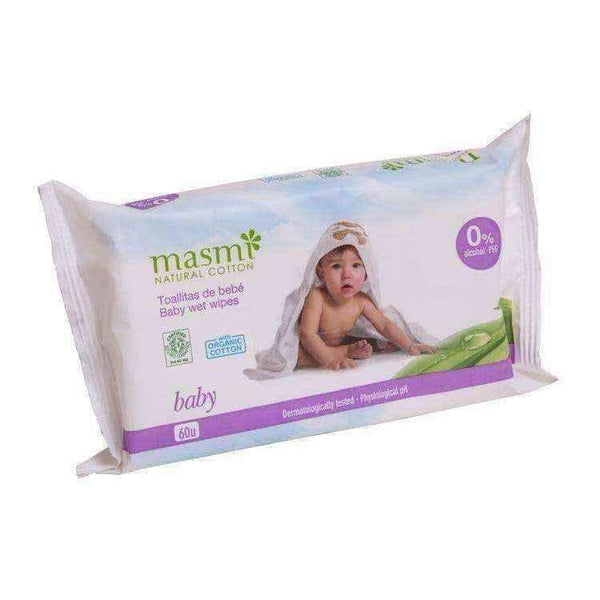 Moisturizing cleansing wipes for children x 60 pieces, baby wipes UK