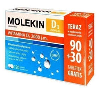 Molekin D3 2000 IU x 120 tablets UK