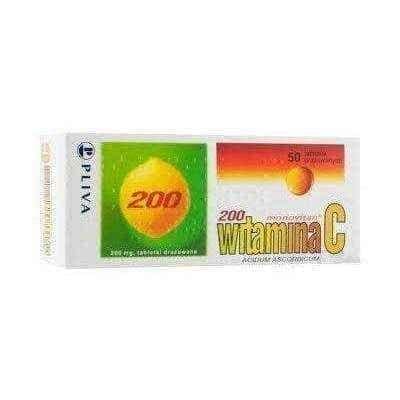 MONOVITAN C 200mg x 50 dragees, Vitamin C UK