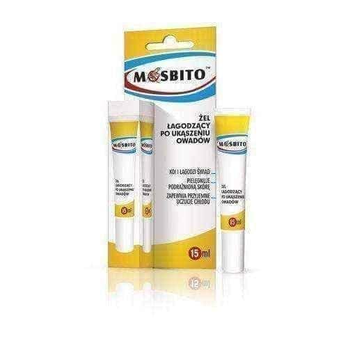 MOSBITO soothing gel after insect bites 15ml, mosquito bites treatment UK