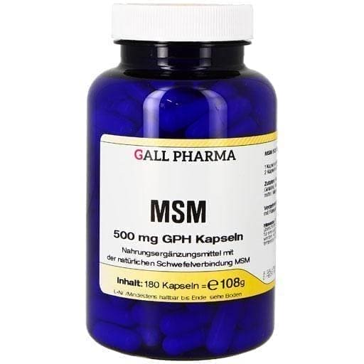 MSM 500 mg GPH capsules 180 pcs UK