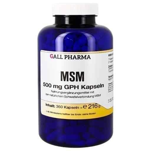 MSM 500 mg GPH capsules 360 pcs UK