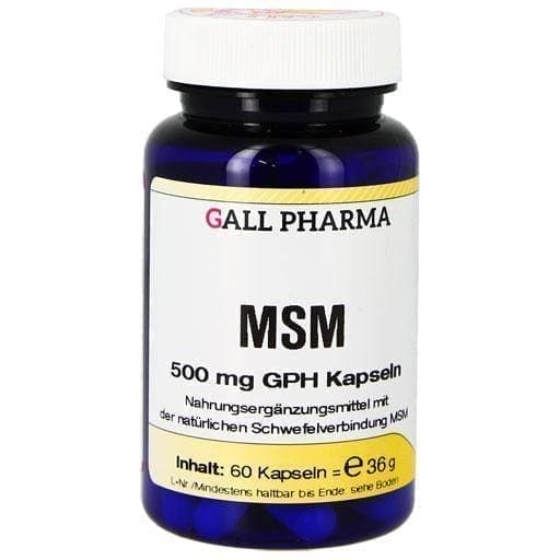 MSM 500 mg GPH capsules 60 pcs UK