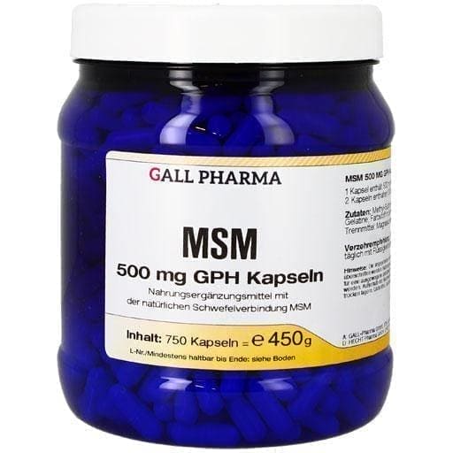 MSM 500 mg GPH capsules 750 pcs UK