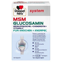 MSM Glucosamine system capsules UK