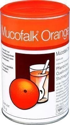 MUCOFALK Orange Granules for oral suspension 150 g psyllium husks UK