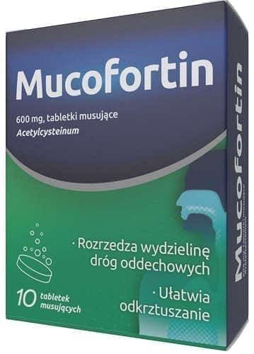 Mucofortin, acetylcysteine, effervescent tablets UK
