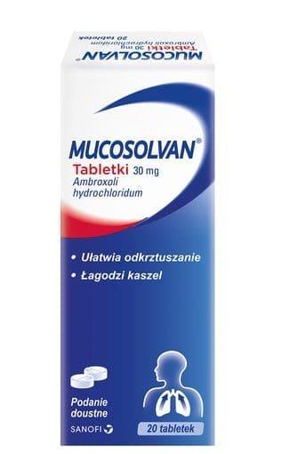Mucosolvan 30 mg 20 tablets UK