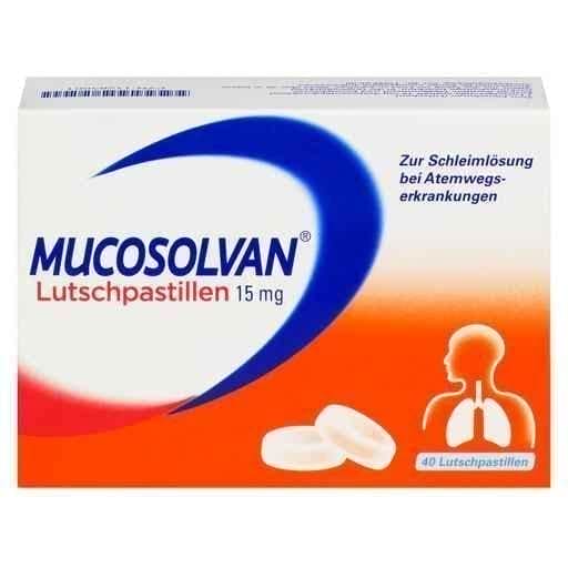 MUCOSOLVAN lozenges 15mg 40 pcs ambroxol hydrochloride UK