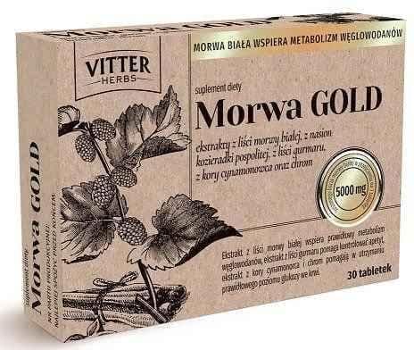 Mulberry GOLD Vitter Herbs x 30 tablets, Morwa gold UK