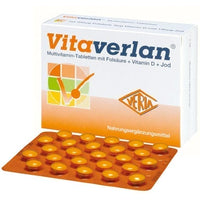 Multi vitamin mixture, vitamin D, vitamin C, vitamin b12, iodine, VITAVERLAN tablets UK