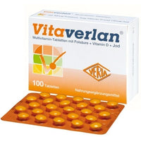 Multi vitamin mixture, vitamin D, vitamin C, vitamin b12, iodine, VITAVERLAN tablets UK