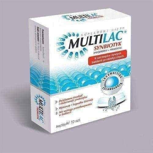 MULTILAC x 10 capsules, probiotyk, probiotic bacteria, probiotics, nasze apteki UK