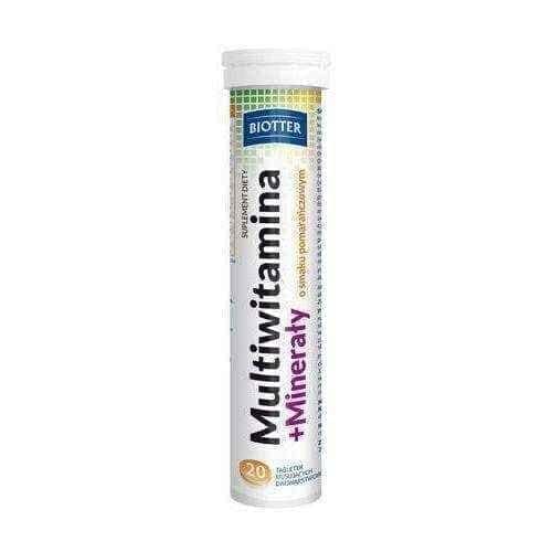 Multivitamin + Minerals Biotter x 20 effervescent tablets UK