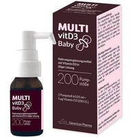 MULTIVITD3 baby pump solution, tocopherol, vitamin D3 UK