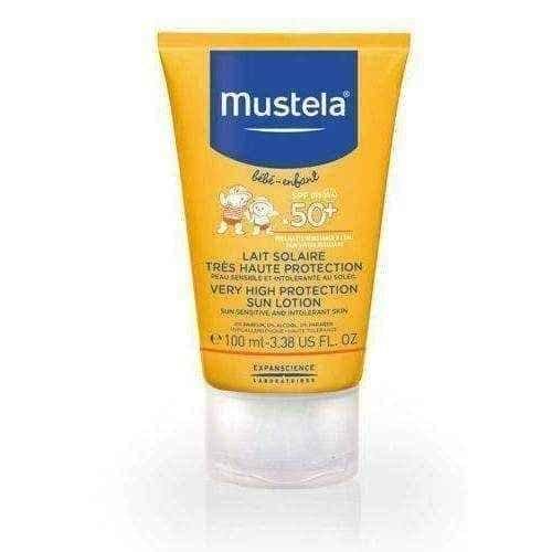 MUSTELA SUN Lotion Sunscreen very high protection SPF50 + 100ml UK