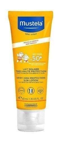 MUSTELA Sun milk very high protection SPF50 + 40ml UK