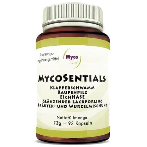 MYCOSENTIALS capsules 93 pc medicinal mushrooms Maitake, Cordyceps, reishi UK