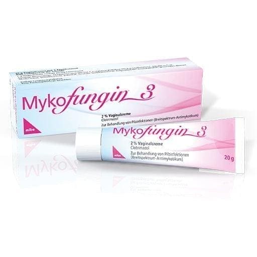 MYKOFUNGIN 3 Vaginal clotrimazole Cream 2%, vaginal infection treatment UK