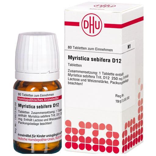 MYRISTICA SEBIFERA D 12 tablets UK