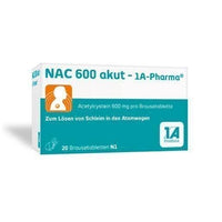 NAC 600 akut-1A Pharma effervescent tablets 20 pc UK