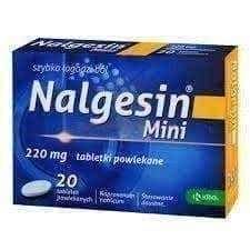 NALGESIN MINI 220mg x 20 film-coated tablets, naproxen sodium UK