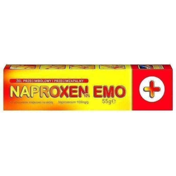 NAPROXEN EMO 10% gel, contusions, dislocations, tears UK