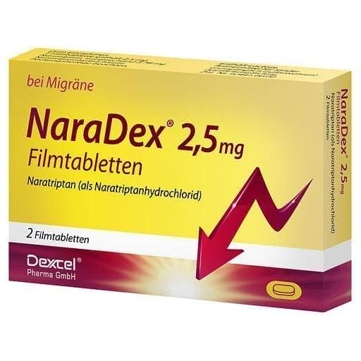NARADEX, naratriptan hydrochloride, serious migraine attack UK