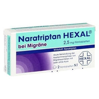 NARATRIPTAN hydrochloride HEXAL for migraines, nausea UK