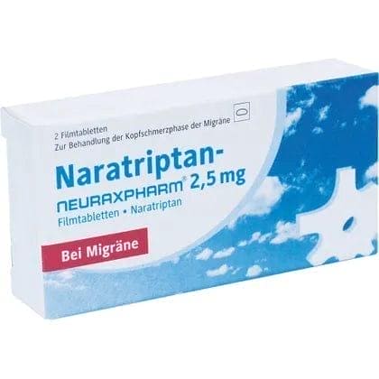 Naratriptan hydrochloride neuraxpharm® 2.5 mg, For use in migraines UK