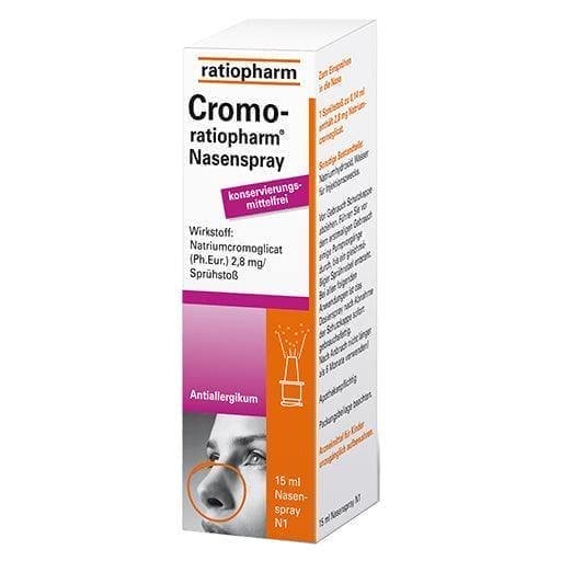 Nasal spray, CROMO-RATIOPHARM nasal spray preservative-free, allergic rhinitis UK