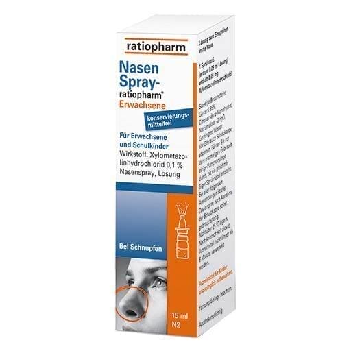 Nasal Spray-ratiopharm adults cons. Free 15 ml UK