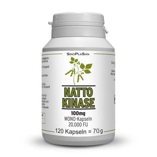 NATTOKINASE 100 mg mono 20,000 FU, Bacillus subtilis, enzymes UK